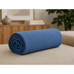 Flis odeja STRIA, modra Dimenzije: 150 x 200 cm