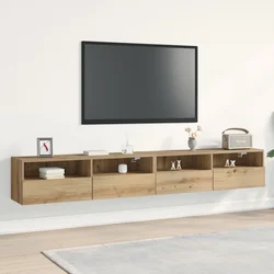 TV zidni ormar Zidne 2 pcs hrast artisan 100 x 30 x 30 cm