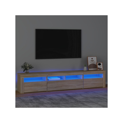 TV ormarić s LED svjetlima boja hrasta sonome 210x35x40 cm