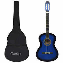 Klasična gitara za početnike s torbom plava 4/4 39 