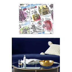 Set slika Wallity MDF298305344, 3 dijela