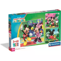 Clementoni - Puzzle 3x48 Mickey Mouse, Minnie - 40 - 99 kosov