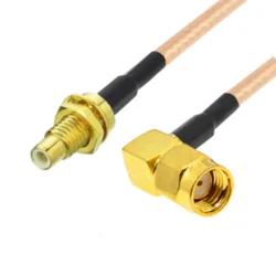 Pigtail SMA-RP vtič RA/SMC različica BH RG316 30 cm