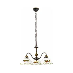 Kolarz 731.83.113 - Luster na lancu NONNA 3xE27/75W/230V vino/jagoda