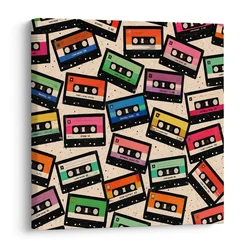 Slika vintage kasete za magnetofon mix - 30x30