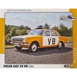 RETRO-AUTA Puzzle št. 69 Volha GAZ 24 VB (1984) 40 kosov