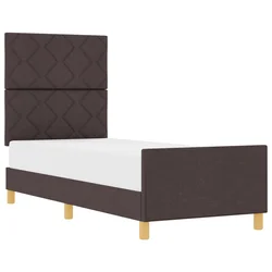 vidaXL vidaXL Postelja Temno Rjava 80x200 cm Tkanina, (22049907)