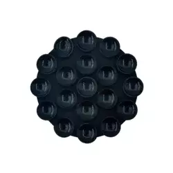 Octobuddy round stiker za telefon crni