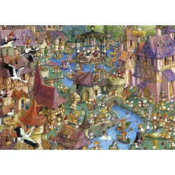 HEYE Puzzle Triangle Ruyer Bajkoviti Zečji Grad 1000 delova 29496
