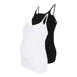 Lindex Maternity Top črna/bela