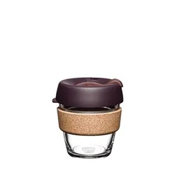 KeepCup Brew Cork Alder sklenený hrnek