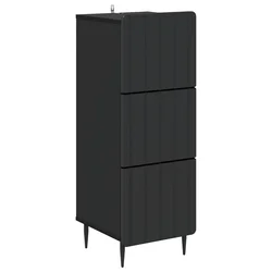 Ormar s ladicama Crna 33 x 34,5 x 92 cm Konstruirano drvo