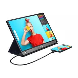 Monitor ASUS ZenScreen MB16AMT 15.6/IPS, touch/1920X1080/60Hz/5ms GtG/USB-C,Micro HDMI/baterija