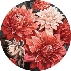 Ideja: Barvanje po številkah - šopek 39 cm