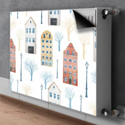 tulup.si Pokrov radiatorja Stavbe 80x60 cm