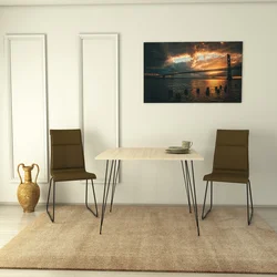Hanah home Trpezarijski sto Sandalf Square 90x75x90cm Hrast