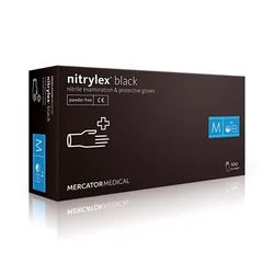 Rukavice jednokratne od nitrila 100kom Nitrylex crne M