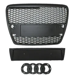 OEM Rešetka / maska bez znaka Audi A6 C6 04-08 RS, Crna