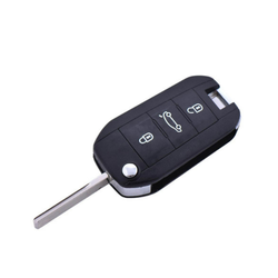 CAR 888 ACCESSORIES Kućište oklop ključa 3 dugmeta Hu83 za Peugeot crno