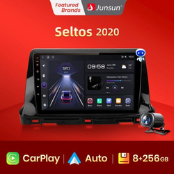 V1 Carplay 256GB 2 Din Android Auto Car Radio For Kia Seltos 2020