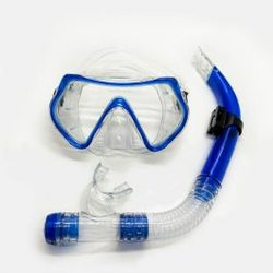SET MASKA PLASTIC SEMI-DRY SNORKEL SET U