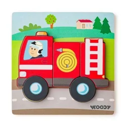 Leseni puzzle Baby Gasilec