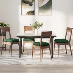 Jastučići za sjedenje 4 pcs Tamnozelena 40 x 40 cm