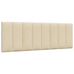 vidaXL Blazina za vzglavje Hanko krem 120 cm blago
