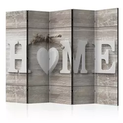 artgeist Paravan Home And Heart I, 5-Delni, Dvostranski