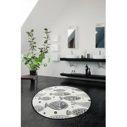 Lessentiel Maison Prostirka za kupatilo 100cm Šarena