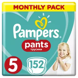 PAMPERS hlačne plenice Pants 5 (mesečno pakiranje), 152 kosov