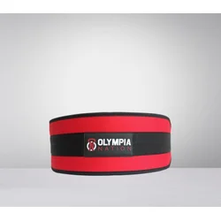 Olympia Nation Neoprenski elastični kaiš, Crveno-crni