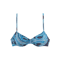 LASCANA Bikini zgornji del Boho, modra