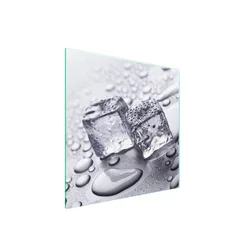 shumee Steklena zaščitna plošča za štedilnik 50x52 Ice