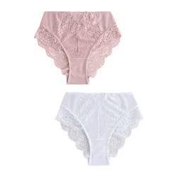 Next Spodnje hlačke Tummy Control staro roza/bela
