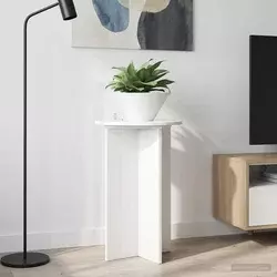 Stalak za biljke 2 pcs Bijela visokog sjaja O40 x 60 cm