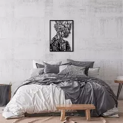 Wallity Zidna dekoracija Tree Man - Model 319, 52 x 70 cm, Crna