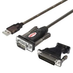 Unitek Adapter USB na 1x RS-232 + DB9F/DB25M (Y-105A)