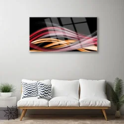 tulup.si Steklena slika Abstrakcija graphics 125x50 cm 2 obešalnika