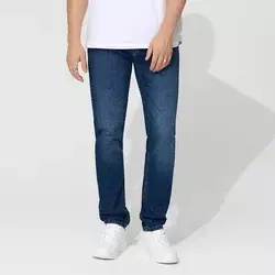 Slim fit farmerke sa efektom izbledelosti