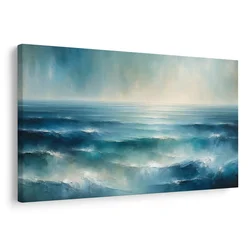 Slika mirni modri oceanski valovi - 30x20