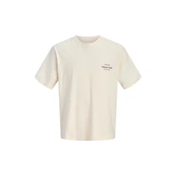 JACK & JONES Majica Norrebro bež/modra