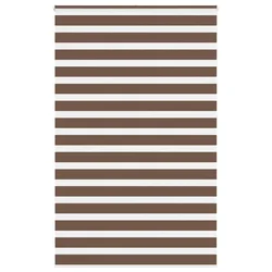 Zebra zavjesa Smeđa 145x230 cm Širina tkanine 140,9 cm Poliester