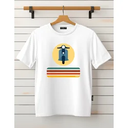 Tamanitza Muška majica VESPA DUE, Bela