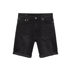 Pull&Bear Kavbojke  črn denim