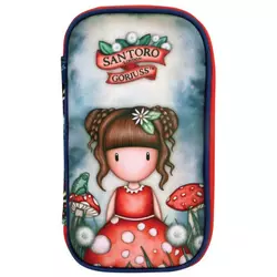 SANTORO Pernica puna ovalna 1zip 1preklop Little Mushroom Gorjuss 1046GJ23