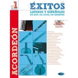 EXITOS LATINOS Y ASPANOLES VOL.1 +CD ACCORDEON