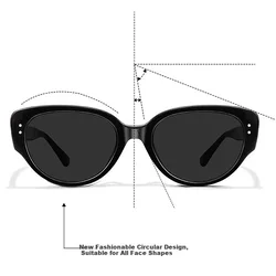 Mumujian Unisex naočare za sunce, Crne