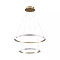 LED luster na sajli DIANA LED/44W/230V 4000K prečnik 59 cm zlatna