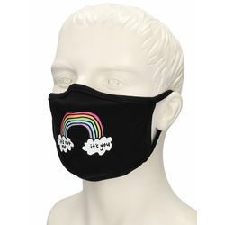 Jac Vanek Rainbow Cloth Mask black Gr. Uni